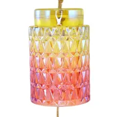 Home & Garden Agate Glass Wind Chime  -  One Wind Chime 8.5 Inches -  Mother's Day  -   -  Glass  -  Multicolored