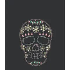 Women's Lost Gods Halloween Sugar Skull Racerback Tank Top