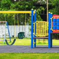 Sorbus 68" Chain Heavy Duty Swing Seat with Snap Hooks - Playground Swing Supports 220lb for Kids Outdoor Play