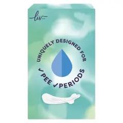 Liv by Kotex Period & Pee Thong Shaped Panty Liners - Regular Length - 50ct