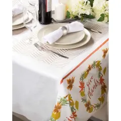 Juvale 6 Pack Thanksgiving Plastic Tablecloth, Fall Themed Party Decor (54 x 108 Inches)