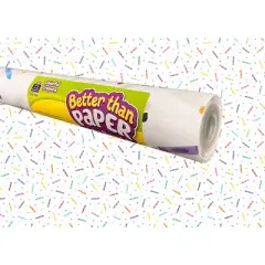 Teacher Created Resources&reg; Better Than Paper Bulletin Board Roll, Colorful Crayons, 4-Pack