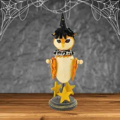Lexi Grenzer 12.25 In Wizard Owl Halloween Figurine , Halloween Decor Stars Wisdom (1PC)