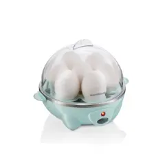 Hamilton Beach 7-Capacity Egg Cooker - Green: Electric Egg Boiler & Poacher, Steamer, 300W, Hand Wash, Plastic