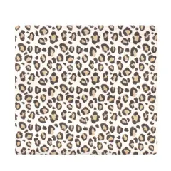 Hudson Baby Infant Girl Cotton Flannel Receiving Blankets, Leopard, One Size