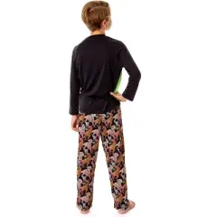 Jurassic World Boys' Movie Film Dinosaurs Roaming Park Logo Pajama Set Multicolored