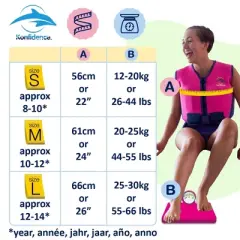 Konfidence Youth Learn to Swim Buoyancy Jacket in Pink