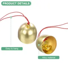 Unique Bargains Copper Durable Multipurpose Small Decorative Bells
