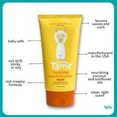 T is for Tame &ndash; Hair Taming Conditioner for Kids with Curls, Natural, Anti-Frizz, Detangles & Defines Curls, Safe for Babies and Toddlers, 5.07 fl oz