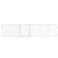 Regalo 130" 6 Panel Super Wide 2-in-1 Configurable Metal Safety Gate