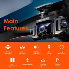 Rexing R4 4 Channel 1080p Dash Cam: Vehicle Electronics with Wi-Fi