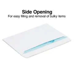 MyOfficeInnovations Gummed Flap Side-Opening Booklet Envelopes 6" x 9" White Wove 250/BX 472852