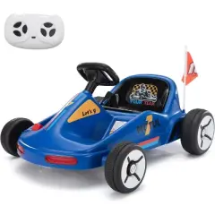 Sandinrayli Electric Go Kart for Kids, 12V Ride on Car Outdoor Pedal Race Toy