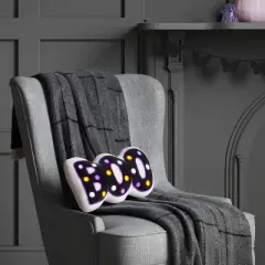 8.5"x13" Lit 'Boo' Novelty Shaped Throw Pillow - Hyde and EEK! Boutique&trade;