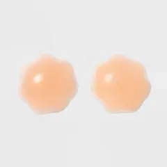 Fashion Forms Women's Reusable Full Figure Gel Petals Adhesive Strapless Backless Bra - Clear One Size Fits Most: Silicone Nipple Covers