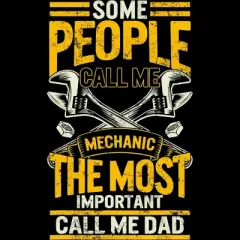 Women's Design By Humans Some Call Me Mechanic, Most Important Dad By natasashoppu Racerback Tank Top