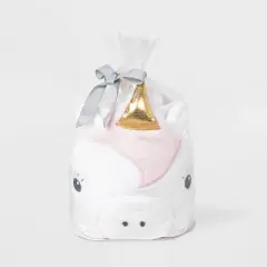 Baby Girls' Unicorn Hooded Bath Towel And Washcloth Set - Cloud Island&trade; Pink/White
