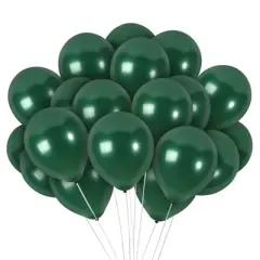 Treasures Gifted Pearlescent Pine Green Balloons - 12 Inch Latex Balloons - 36 Pack
