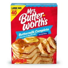 Mrs. Butterworth&rsquo;s Pancake Mix & Sugar-Free Syrup Bundle &ndash; 32 oz Mix + 24 oz Syrup