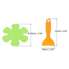 Unique Bargains Non Slip Bathtub Stickers Safety Shower Treads Adhesive Decal Flower Shape with Scraper Green 20 Pcs