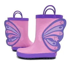 Bixbee Butterflyer Rain Boots - Rain Boots for Boys Girls Waterproof Toddler Rain Boots