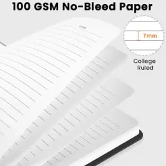 Belatt Lined Spiral Journal Notebook, A5 College Ruled Notebook for Journaling, Note-Taking, and Daily Planning, Durable Hardcover with Elegant Design