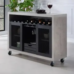 Iohomes Willis Industrial Dining Buffet Black - HOMES: Inside + Out