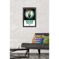 Trends International NBA Boston Celtics - Logo 21 Framed Wall Poster Prints