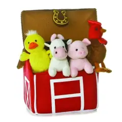 ebba Baby Talk 6" My Barnyard Friends II Multicolored Stuffed Animals
