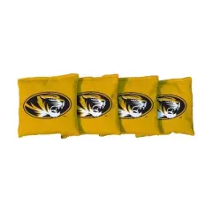 NCAA Missouri Tigers Corn-Filled Cornhole Bags Yellow - 4pk