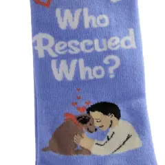 Novelty Socks 14.0" Rescue Dog Happy Tail Socks Happy Tails Socks E & S Pet  -  Socks