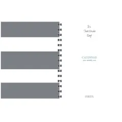 Kahootie Co. Kahootie Co Undated Monthly Calendar 9" x 11.5" Gray Design (ITKCLGD)