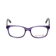 Calabria Vivid Designer Reading Glasses 144 48 mm Purple Crystal Striped Rainbow