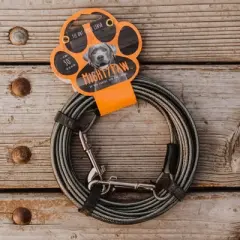 Mighty Paw Heavy Duty Tie-Out Cable | 30ft for Dogs 0-60 or 60-120 lbs
