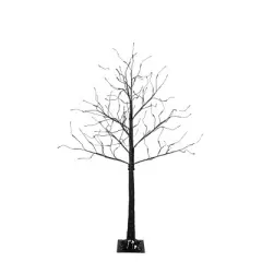 ACEPANO 72 in. H 3-Piece Halloween Spooky Tree For Halloween Indoor Home Decoration-Purple