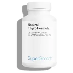 SuperSmart Natural Thyro Formula - with Iodine, Selenium, L-tyrosine, Ashwagandha, Coleus Forskohlii | Non-GMO & Gluten Free - 120 Vegetarian Capsules