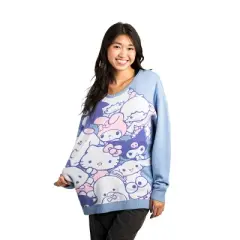 HELLO KITTY & FRIENDS Women's OVERSIZED SWEATER
