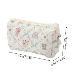 Unique Bargains Lace Cake Makeup Bag Pink 1 Pc