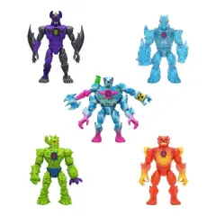 MrBeast Lab Hybrids Hyper Fusion Hybrid Lab Action Figure Playset: 5-Piece Plastic Toy Set