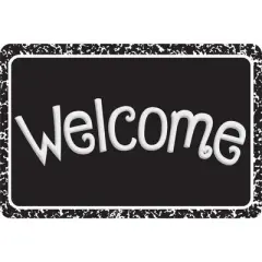 Ashley Productions&reg; The Original Fun Mat&trade;, Welcome Mat, 15.5" x 23.5", Black Composition Welcome
