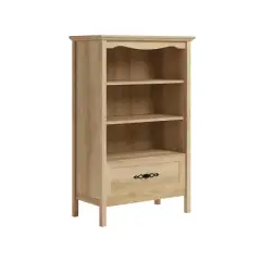 51.41" 2 Open Shelves Adaline Caf&eacute; Vertical Bookcase with Storage Orchard Oak - Sauder