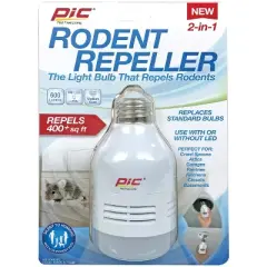 PIC&reg; Rodent Repeller LED Bulb in Off-White