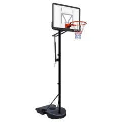 YONWAY Portable Basketball Hoop ,Adjustable Height 6.89 ft to 10.01 ft, 34" Backboard with Rebound System,Water/Sand Base, Wheels for Adults & Kids