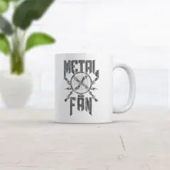 Crazy Dog Metal Fan Mug Funny Sarcastic Air Blowing Fan Graphic Novelty Music Coffee Cup-11oz