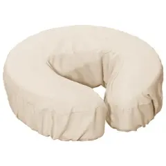 Royal Massage Set of 4 100% Cotton Brushed Flannel Fitted Face Cradle Covers (Natural)