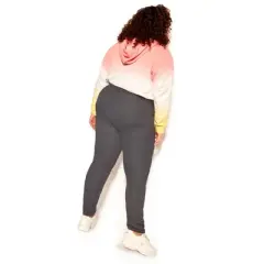 Women's Plus Size True Panels Jegging - gray | SOCIETIE+