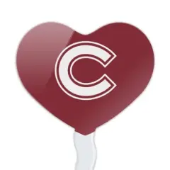 Colgate University Primary Logo Heart Love Cupcake Picks Toppers Decoration Set of 6