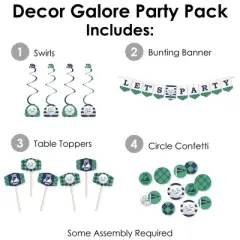 Big Dot of Happiness Par-Tee Time - Golf - Birthday or Retirement Party Supplies Decoration Kit - Decor Galore Party Pack - 51 Pieces