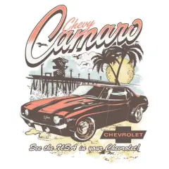 Junior's General Motors See the USA in Your Chevrolet Camaro T-Shirt