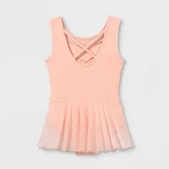 Girls' Dance Cross Back Skirted Leotard - Cat & Jack&trade; Pink